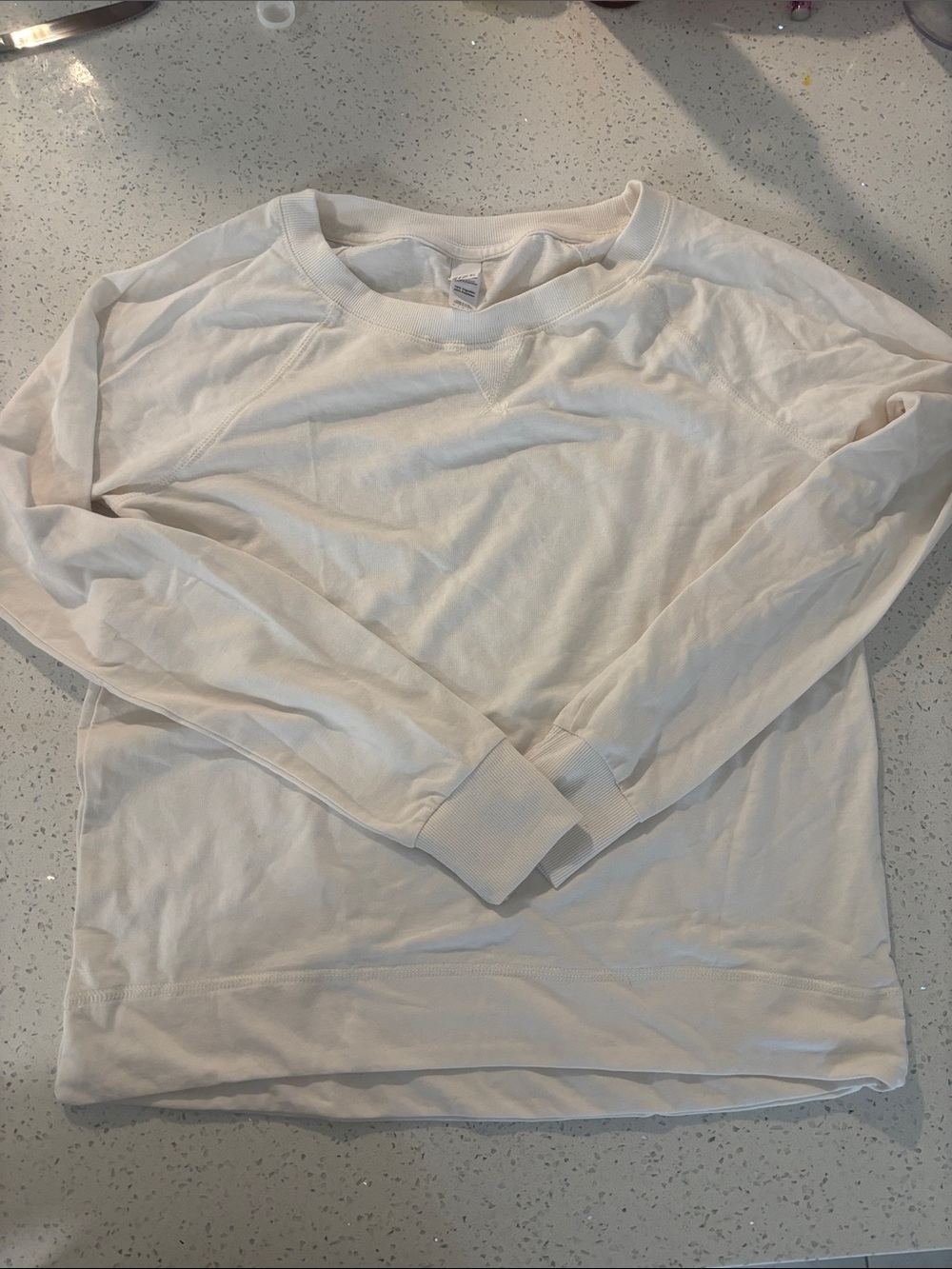 Men's Long-Sleeve Crewneck Sweatshirt - White